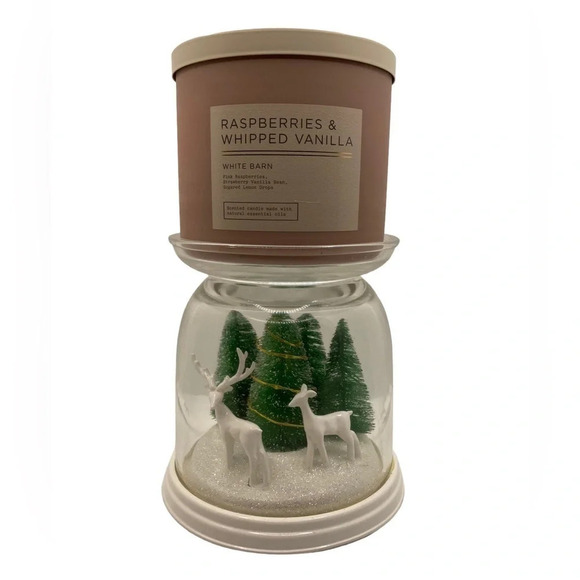 BATH & BODY WORKS Reindeer Figural Light-Up Globe Three-Wick Candle Holder NWT - Picture 3 of 5